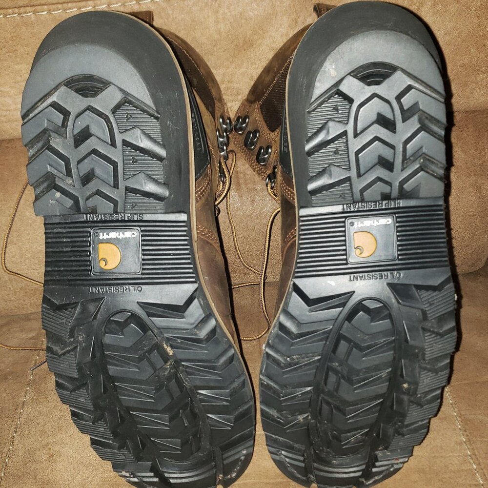 Carhartt Men's 8" Waterproof Insulated Composite Toe Logger Climbing Boot - Picture 10 of 16